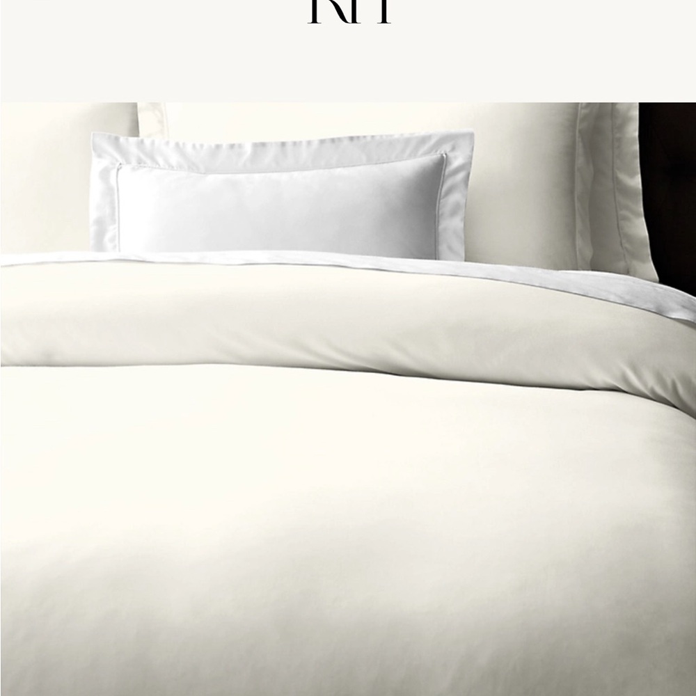 ITALIAN VINTAGE-WASHED 600-THREAD-COUNT SATEEN DUVET COVER- KING
King size
